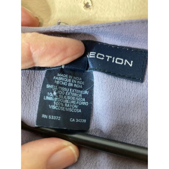 NWOT French Connection 100% Silk Dress with Sequins Sz 0 - Picture 10 of 12